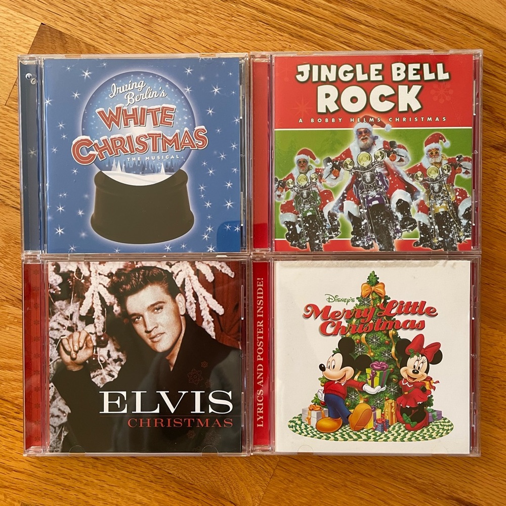 4 CHRISTMAS MUSIC CD’s includes Disney and Elvis